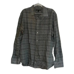 John Varvatos Striped Long Sleeve Button Down Shirt Size Medium